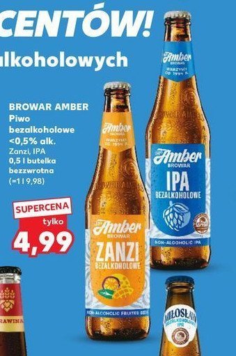 Piwo Amber zanzi promocja w Kaufland