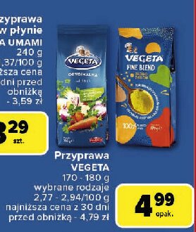 Przyprawa drobno zmielona Vegeta promocja