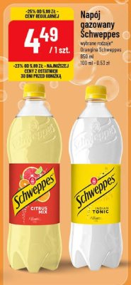 Napój gazowany Schweppes wybrane rodzaje Orangina Schweppes promocja w POLOmarket