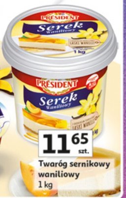 Twaróg sernikowy waniliowy promocja w Auchan