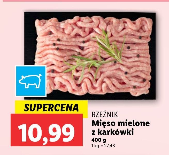 Mięso mielone wieprozwe z karkówki Rzeźnik codzienna dostawa promocja