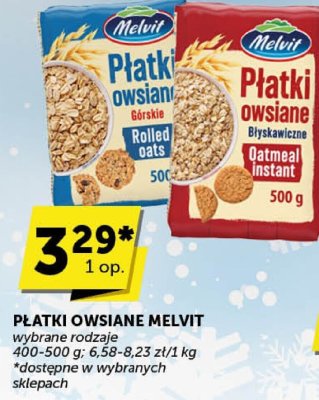 Płatki owsiane Melvit promocja w Groszek