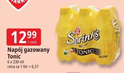 Napój gazowany Tonic Sprink's promocja w Leclerc