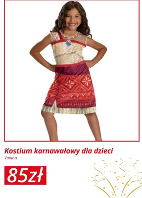Kostium karnawałowy dla dzieci Vaiana promocja w KiK