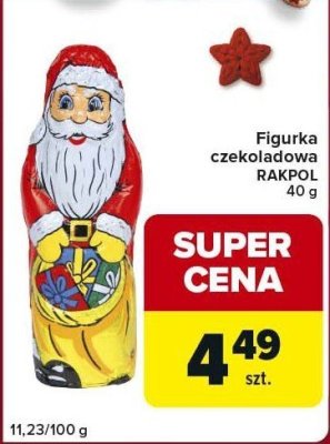 Figurka czekoladowa RAKPOL 40g promocja w Globi