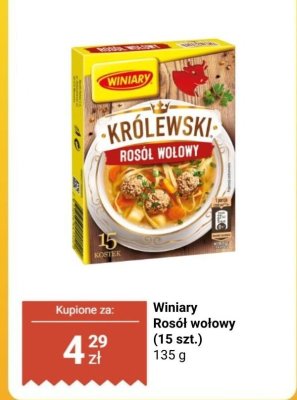 Rosół wołowy w kostkach promocja w Biedronka