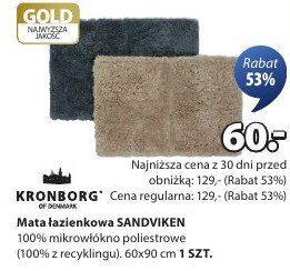 Mata łazienkowa SANDVIKSRA KRONBORG promocja w Jysk