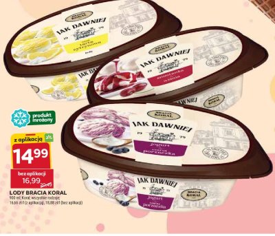 Lody 艣mietankowe z wi艣niami i sosem wi艣niowym Bracia koral lody jak dawniej promocja