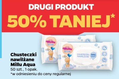 Chusteczki nawilżane Aqua promocja w Netto
