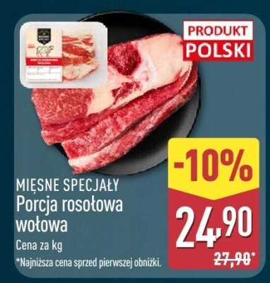 Porcja rosołowa wołowa promocja w Aldi
