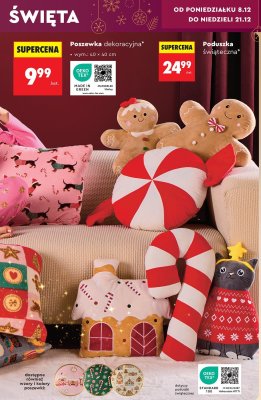 Poduszka świąteczna różne wzory promocja w Biedronka
