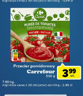 Przecier pomidorowy klasyczny Carrefour promocja