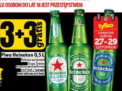 Piwo Heineken 0,5L promocja w TOPAZ