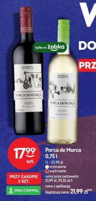 Wino Porca de Murca wytrawne promocja w Żabka