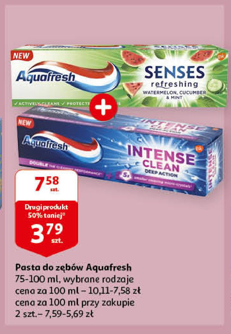 Pasta do z臋b贸w deep action Aquafresh intense clean promocja
