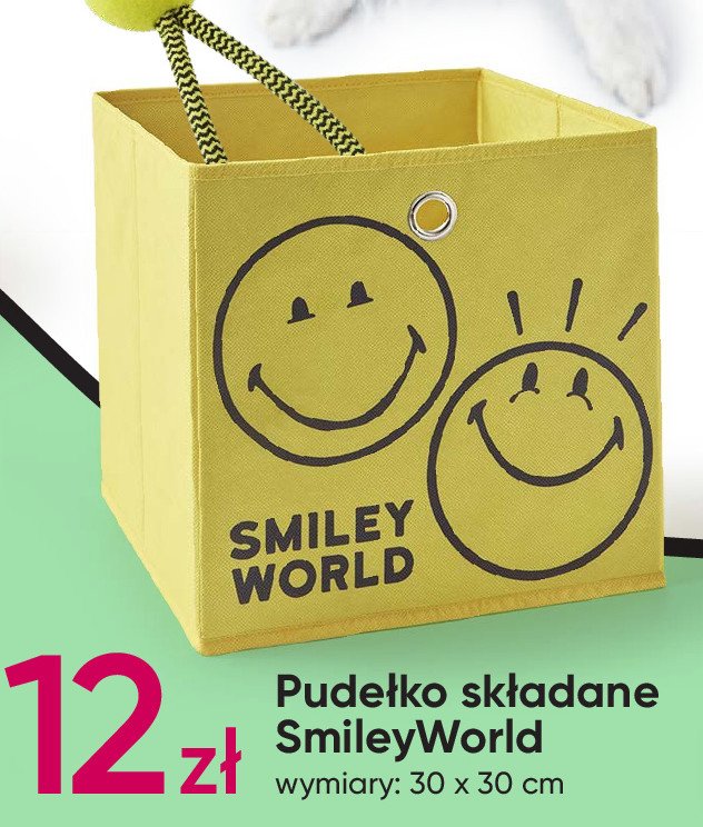 Pudełko składane smiley world 30 x 30 cm promocja