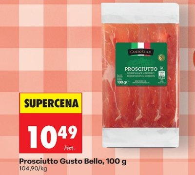 Szynka prosciutto promocja w Biedronka