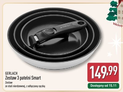 Zestaw 3 patelni Smart GERLACH promocja w Aldi