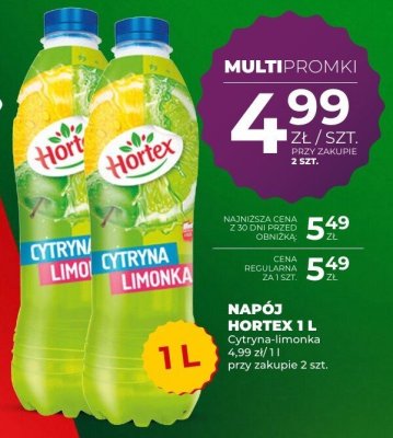 Napój Hortex Cytryna-limonka 1L promocja w Duży Ben