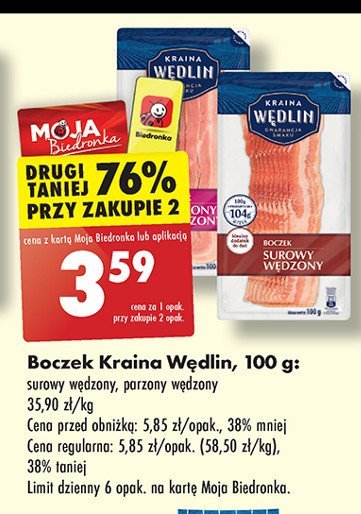 Boczek parzony Kraina wędlin promocja