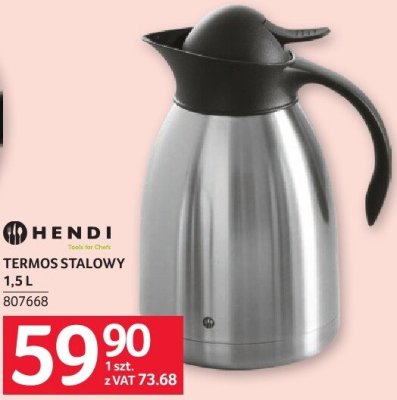 Termos stalowy 1,5 L Hendi promocja w Selgros