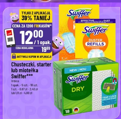 Chusteczki, starter lub miotełka Swiffer promocja w POLOmarket