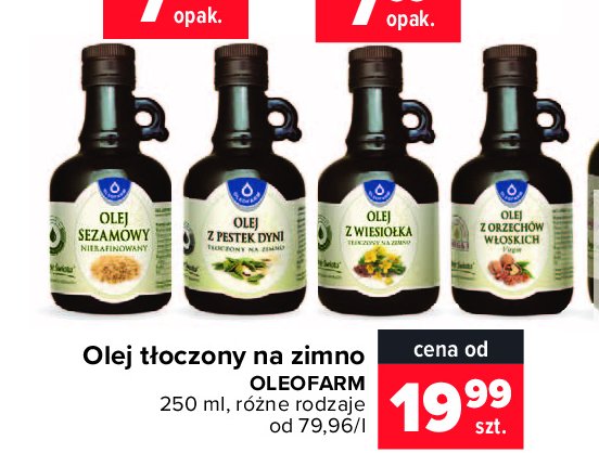 Olej z orzechów włoskich Oleofarm promocja