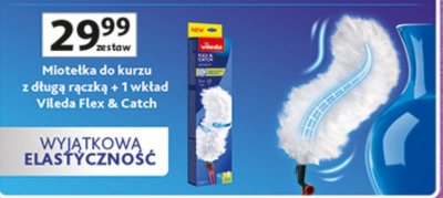 Miotełka do kurzu z długą rączką i 1wkład Vileda Flex & Catch promocja w Auchan