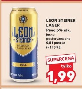 Piwo LEONSTEINER PREMIUM LAGER FULL promocja w Kaufland