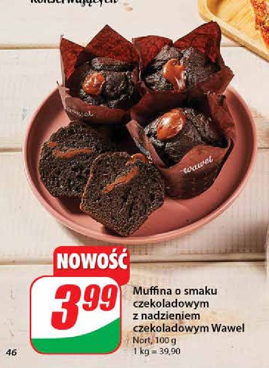 Muffin czekoladowa Wawel promocja w Dino