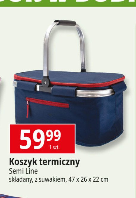 Kosz termiczny 47 x 26 x 22 cm Semi line promocja