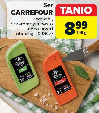 Ser z czerwonym pesto Carrefour promocja w Carrefour Market