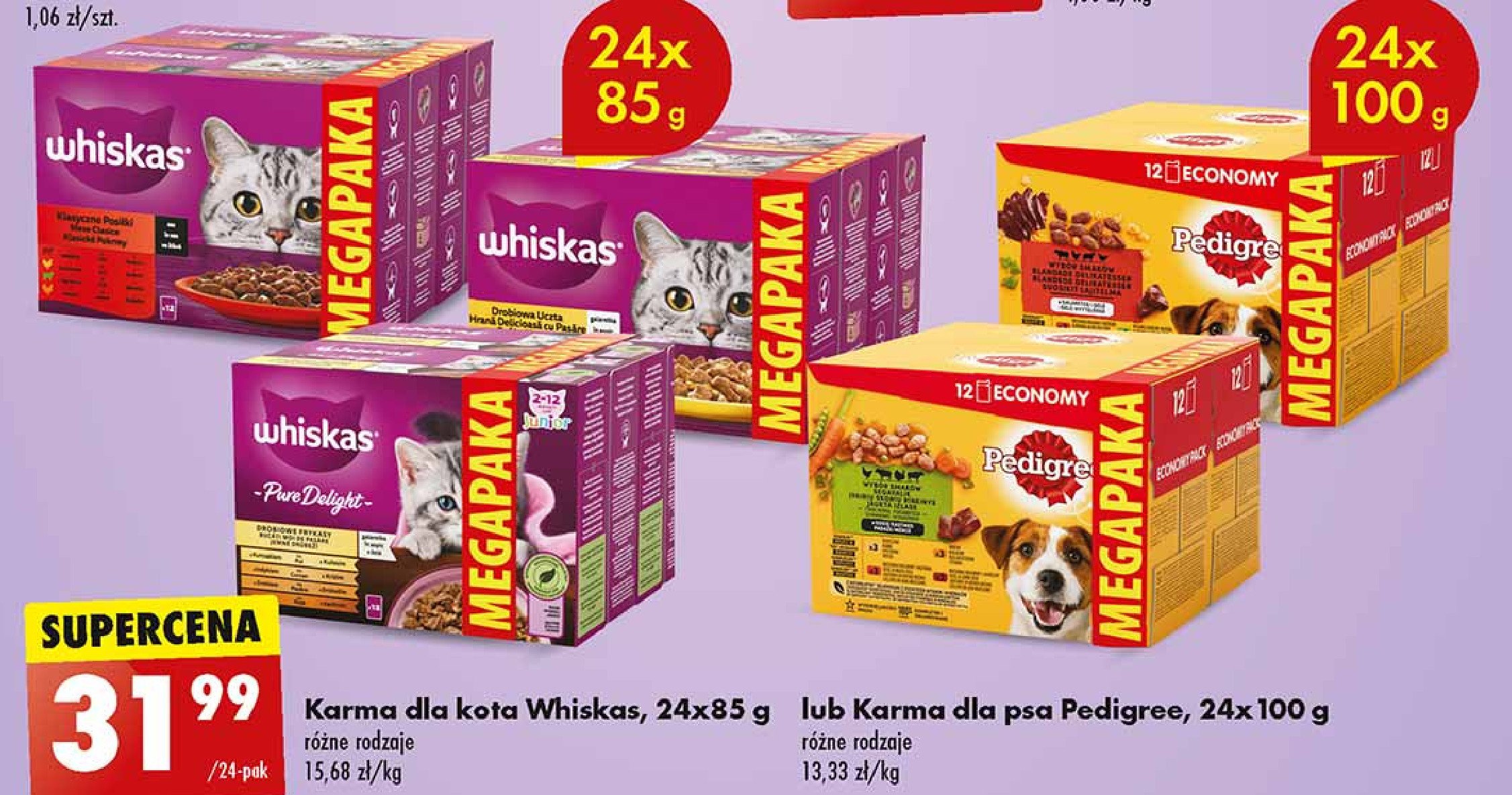 Karma dla psa wo艂owina w galaretce Pedigree promocja