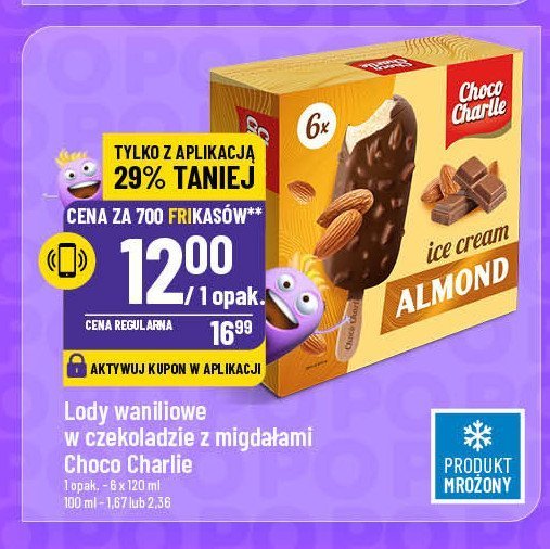 Lód almond Choco charlie promocja