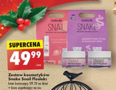 Zestaw w pudełku: krem konturujący + krem wypełniający na noc FLOSLEK SNAIL promocja