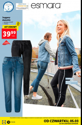 Joggery damskie 34-44 Esmara promocja