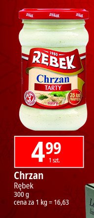 Chrzan tarty R臉BEK promocja