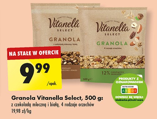 Granola 4 rodzaje orzechów Vitanella promocja