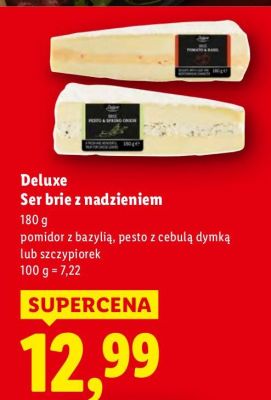 Ser brie z nadzieniem - pomidor z bazylią promocja w Lidl