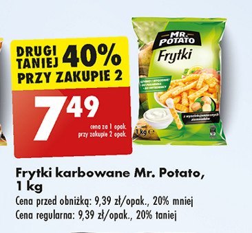 Frytki karbowane Mr. potato promocja