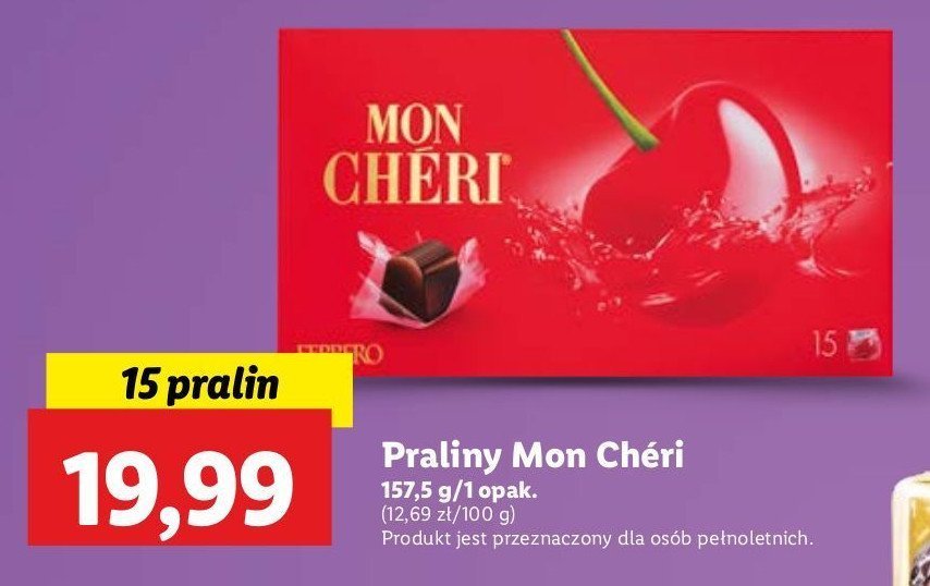 Bombonierka Ferrero mon cheri promocja