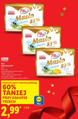 Masło Pilos ekstra 83% promocja w Lidl