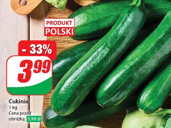 Cukinia polska promocja w Dino