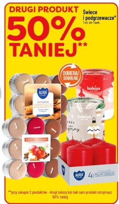 Świece i podgrzewacze promocja w POLOmarket