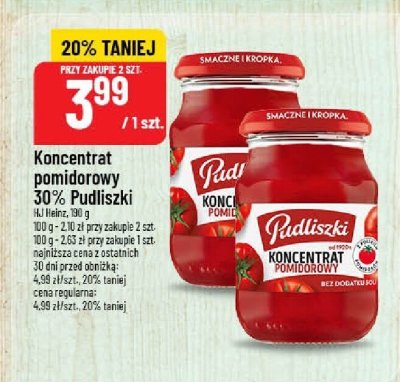 Koncentrat pomidorowy 30%  promocja w POLOmarket