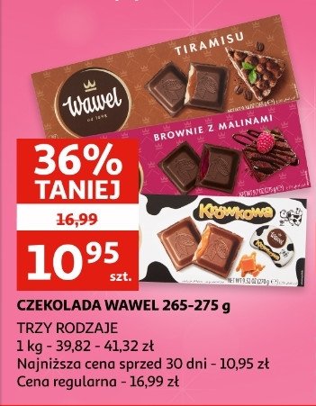 Czekolada brownie z malinami promocja