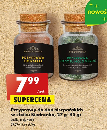 Przyprawa do sosu mojo verde Biedronka promocja