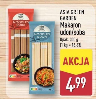 Makaron udon Asia Green Garden promocja w Aldi