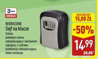 Sejf na klucze WORKZONE promocja w Aldi