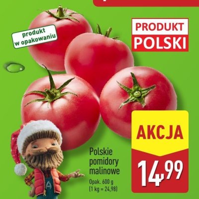 Pomidory malinowe promocja w Aldi